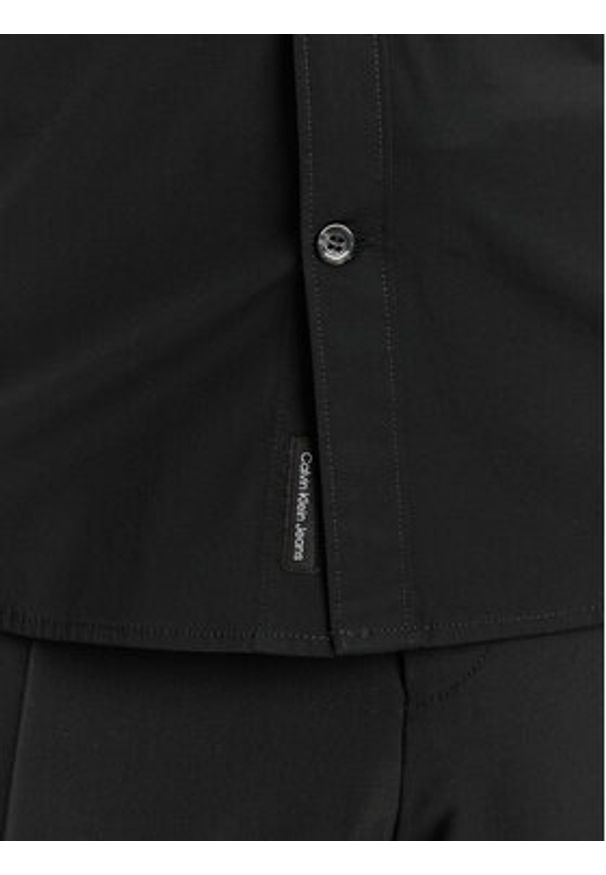 Calvin Klein Jeans Koszula J30J324614 Czarny Slim Fit. Kolor: czarny. Materiał: bawełna