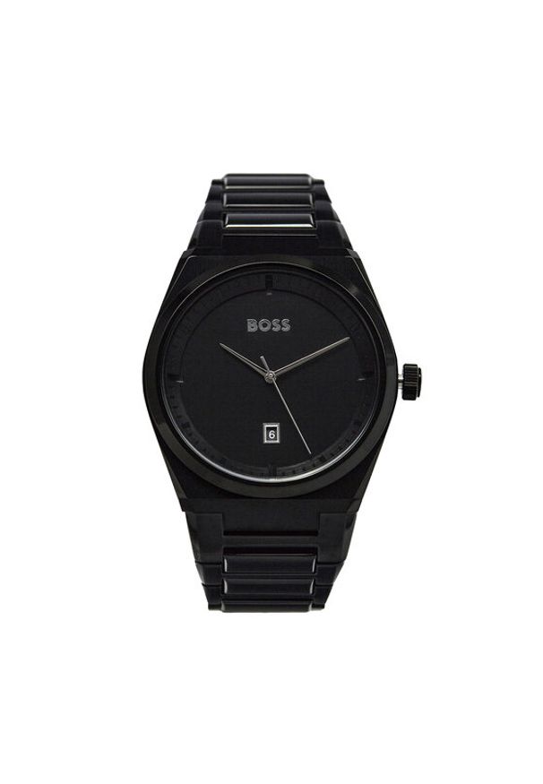 BOSS - Boss Zegarek Steer 1513994 Czarny. Kolor: czarny