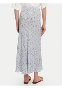 Pieces Spódnica midi Nya 17147811 Błękitny Regular Fit. Kolor: niebieski. Materiał: wiskoza