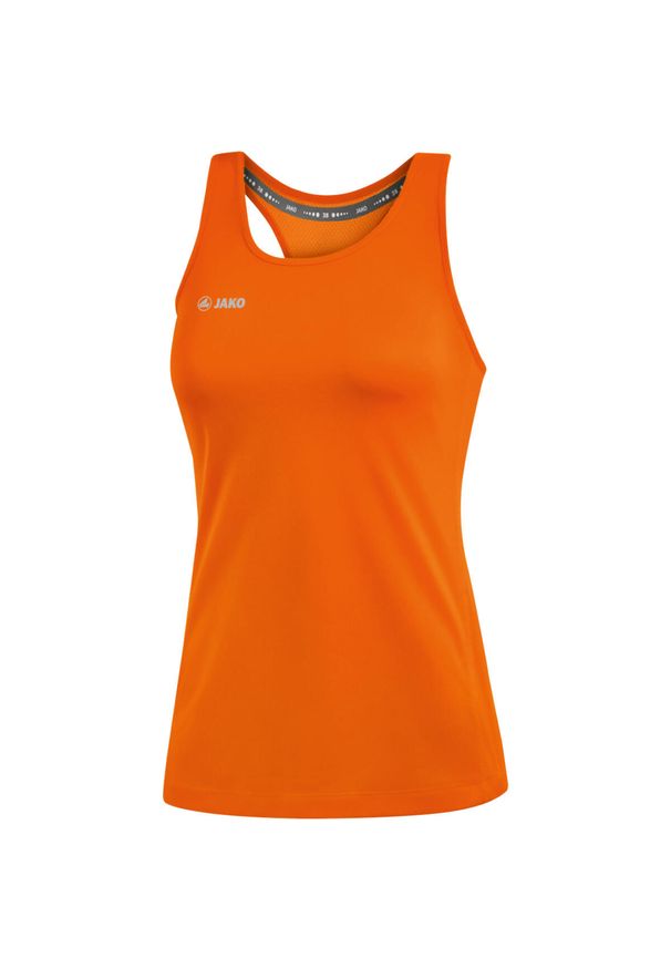 Damski tank top Jako top Run 2.0. Kolor: pomarańczowy. Styl: sportowy