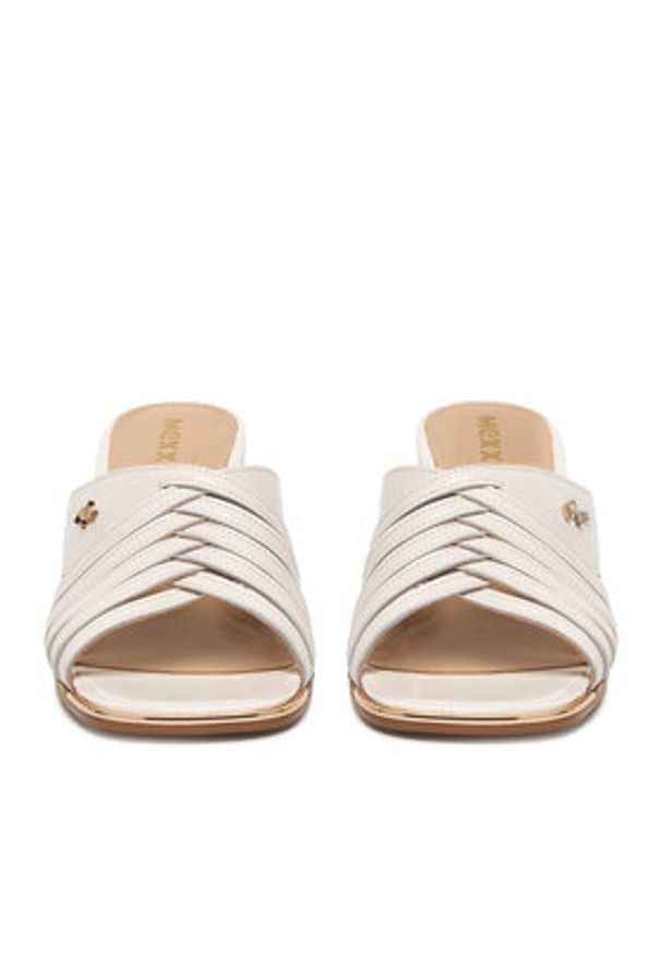 MEXX Klapki EO-WS1161-02 Écru. Kolor: kremowy. Materiał: syntetyk, skóra