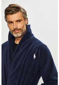 Polo Ralph Lauren - Szlafrok 714515731001. Typ kołnierza: polo. Kolor: niebieski. Materiał: dzianina #5