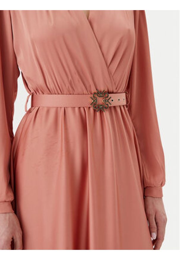 Rinascimento Sukienka wieczorowa CFC0123670003 Różowy Regular Fit. Kolor: różowy. Materiał: syntetyk. Styl: wizytowy