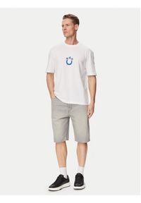Hugo - HUGO T-Shirt Norizom 50560112 Biały Regular Fit. Kolor: biały. Materiał: bawełna #4