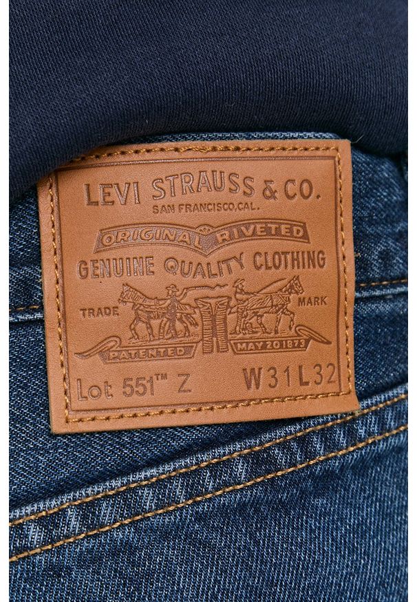 Levi's® - Levi's - Jeansy 551 Z. Okazja: na spotkanie biznesowe. Kolor: niebieski. Styl: biznesowy
