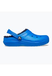 Klapki dziecięce Crocs Classic Lined. Kolor: niebieski. Styl: sportowy #2