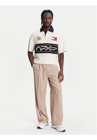 TOMMY HILFIGER - Tommy Hilfiger Polo F1 Movie Race Day MW0MW41393 Écru Relaxed Fit. Typ kołnierza: polo. Materiał: bawełna #3