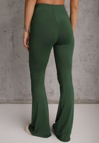 Renee - Zielone Spodnie Dzwony Efralice. Kolor: zielony. Materiał: wiskoza, bawełna. Wzór: aplikacja. Sezon: wiosna, lato. Styl: klasyczny #5