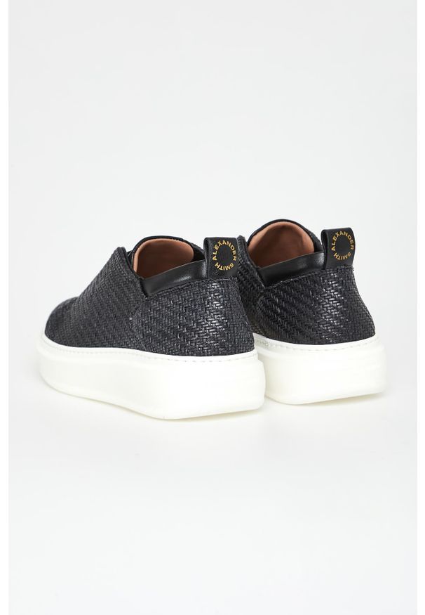 Alexander Smith - Sneakersy męskie skórzane Wembley Slip-On ALEXANDER SMITH. Zapięcie: bez zapięcia. Materiał: skóra