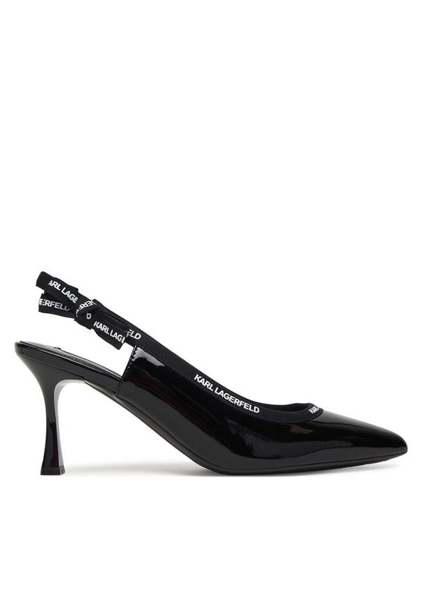 Karl Lagerfeld - Czółenka KARL LAGERFELD. Kolor: czarny