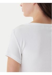 Tommy Jeans T-Shirt Essential DW0DW17385 Biały Slim Fit. Kolor: biały. Materiał: bawełna #3