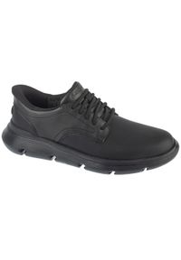 skechers - Buty do chodzenia męskie, Slip-Ins: Garza - Duran. Kolor: czarny. Materiał: syntetyk, tkanina. Model: Skechers Sport. Sport: turystyka piesza