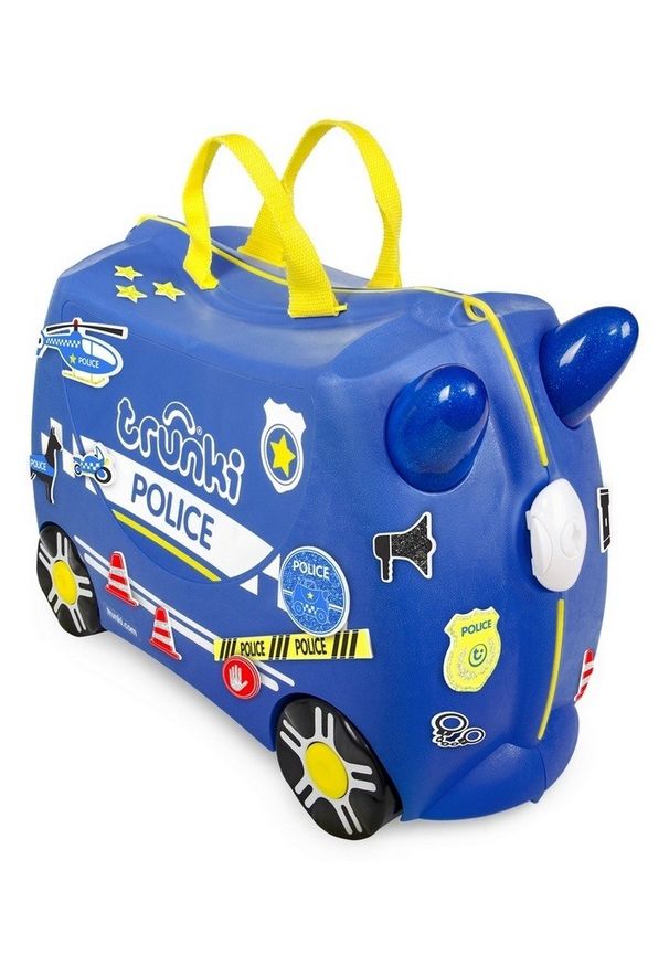 Trunki Radiowóz Percy. Materiał: guma. Styl: wakacyjny, młodzieżowy