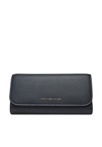 TOMMY HILFIGER - Duży Portfel Damski Tommy Hilfiger. Kolor: niebieski