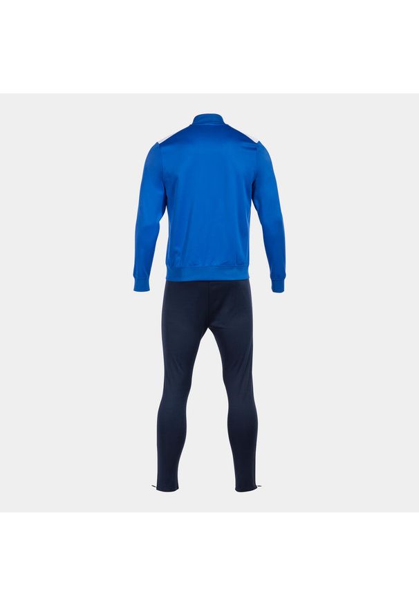 Dres Joma Championship VII. Kolor: wielokolorowy, niebieski, biały. Materiał: dresówka. Sport: piłka nożna, fitness