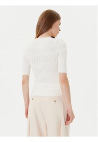 TwinSet - TWINSET Sweter 252TP3240 Beżowy Regular Fit. Kolor: beżowy. Materiał: wiskoza