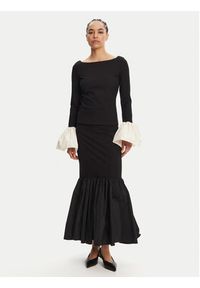 STAUD Bluzka Paige R24F1175PF Czarny Regular Fit. Kolor: czarny. Materiał: wiskoza