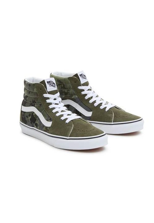 Buty do chodzenia męskie Vans SK8HI. Zapięcie: sznurówki. Kolor: wielokolorowy, zielony. Materiał: materiał. Szerokość cholewki: normalna. Sport: turystyka piesza