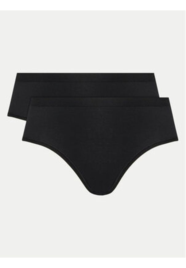 Triumph Komplet 2 par fig klasycznych z wysokim stanem Sense Of Cotton 10225046 Czarny. Stan: podwyższony. Kolor: czarny. Materiał: bawełna