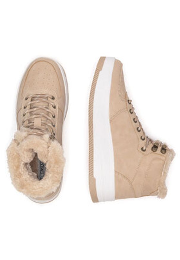 Kappa Sneakersy VSKA007 Beżowy. Kolor: beżowy. Materiał: skóra