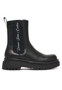Versace Jeans Couture Sztyblety 79VA3S60 Czarny. Kolor: czarny. Materiał: skóra