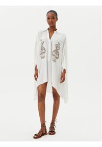 LOLA CASADEMUNT Koszula LS2515008 Biały Relaxed Fit. Kolor: biały. Materiał: wiskoza