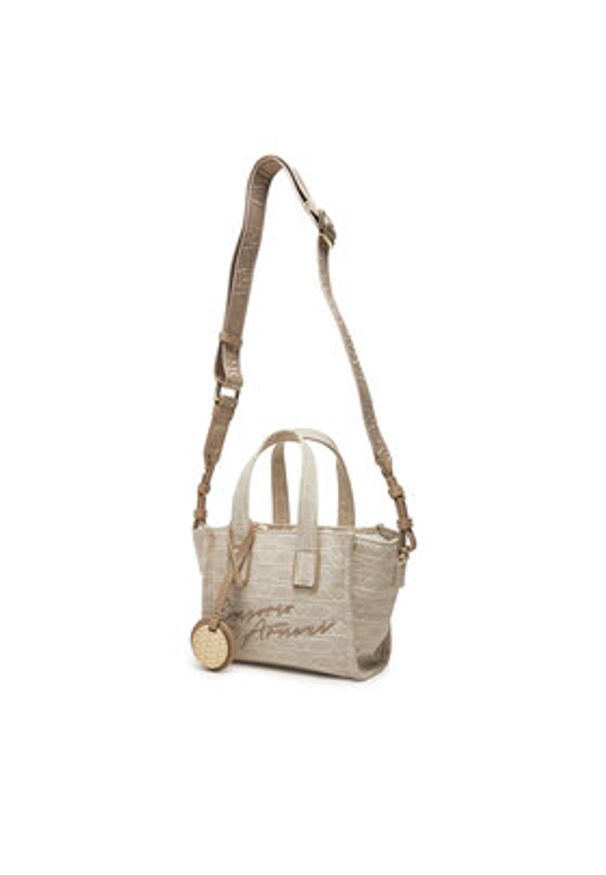 Emporio Armani Torebka EW000371 AF12993 F1073 Beżowy. Kolor: beżowy