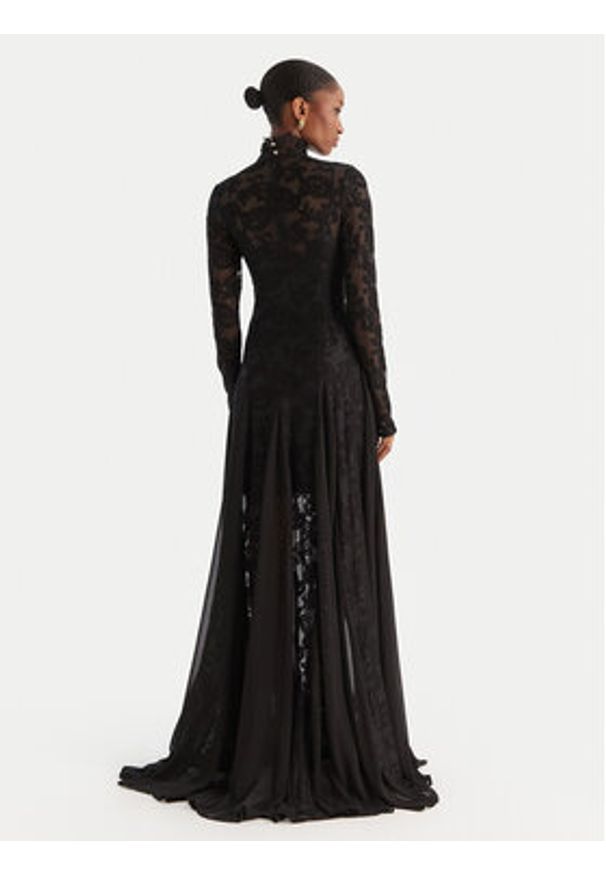 Babylon Sukienka wieczorowa S00829 Czarny Regular Fit. Kolor: czarny. Materiał: syntetyk. Styl: wizytowy