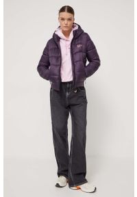 Tommy Jeans bluza damska kolor różowy z kapturem z nadrukiem. Typ kołnierza: kaptur. Kolor: różowy. Wzór: nadruk #5