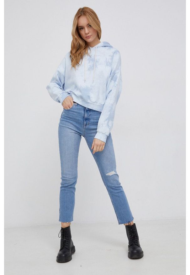 GAP Jeansy Sky High damskie high waist. Stan: podwyższony. Kolor: niebieski