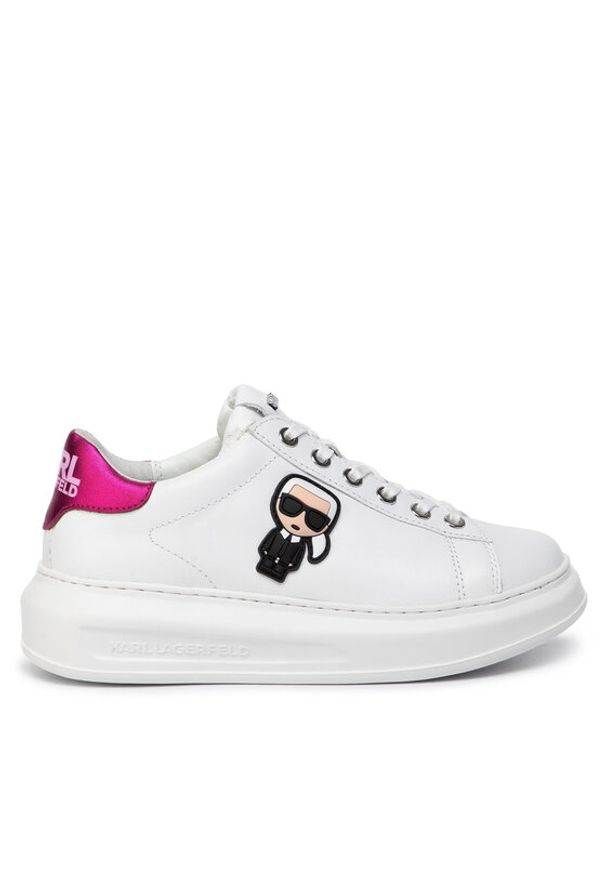 Karl Lagerfeld - KARL LAGERFELD Sneakersy KL62530 Biały. Kolor: biały. Materiał: skóra