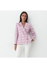 Mohito - Marynarka w kratę - Fioletowy. Kolor: fioletowy #1