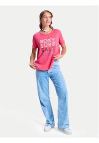 Roxy T-Shirt ERJZT06024 Żółty Regular Fit. Kolor: żółty. Materiał: bawełna #4