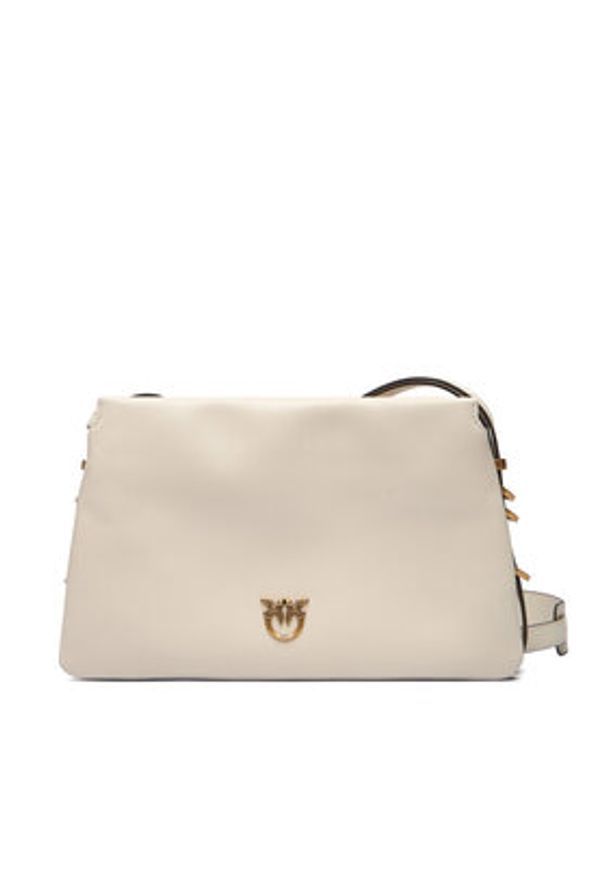 Pinko - PINKO Torebka Triplet Mini AI 25-26 PLTT 105883 A0QO Écru. Materiał: skórzane