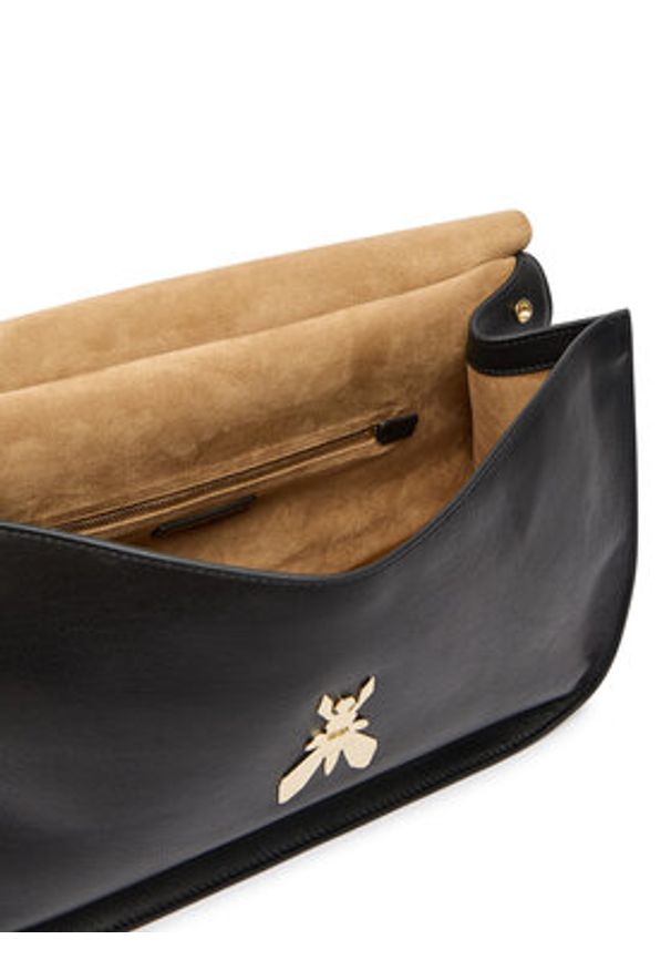 Patrizia Pepe Torebka 8B0313/L162-K103 Czarny. Kolor: czarny. Materiał: skórzane