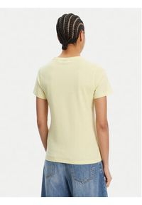 Hugo - HUGO T-Shirt Classic 50513667 Żółty Slim Fit. Kolor: żółty. Materiał: bawełna