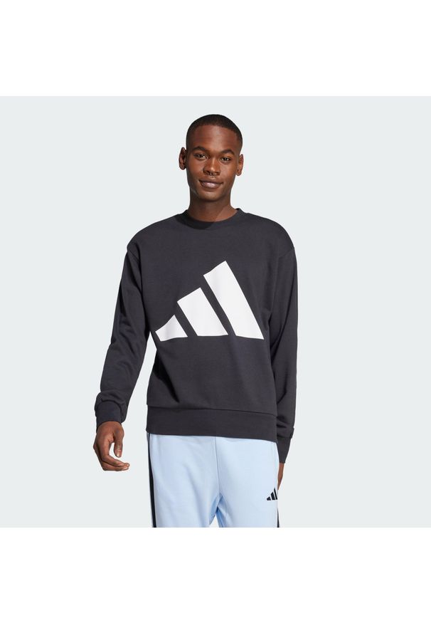 Adidas - Bluza Essentials Big Logo French Terry. Kolor: czarny, biały, wielokolorowy. Materiał: materiał. Sport: fitness