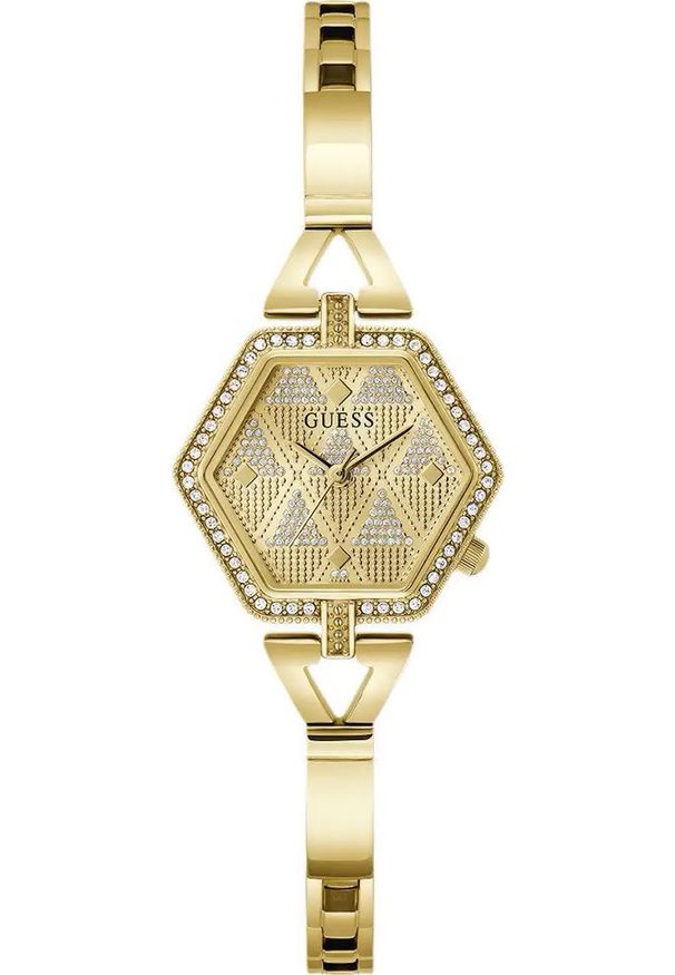 Zegarek Guess Zegarek damski Guess GW0680L2 CYRKONIE złoty. Kolor: złoty