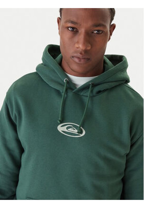 Quiksilver Bluza Salt Water Graphic EQYFT05126 Zielony Comfort Fit. Kolor: zielony. Materiał: bawełna