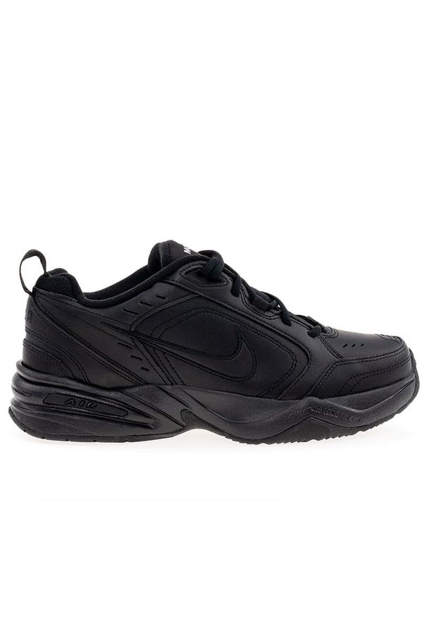 Buty Nike Air Monarch IV 415445-001 - czarne. Kolor: czarny. Materiał: skóra, guma. Szerokość cholewki: normalna
