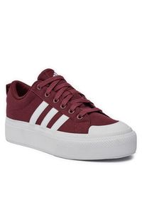 Adidas - adidas Sneakersy Bravada 2.0 Platform ID5570 Bordowy. Kolor: czerwony. Materiał: materiał. Obcas: na platformie #3