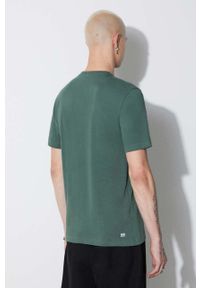Lacoste t-shirt męski kolor zielony gładki. Kolor: zielony. Materiał: dzianina. Wzór: gładki #5