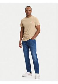 Tommy Jeans T-Shirt DM0DM22538 Beżowy Slim Fit. Kolor: beżowy. Materiał: bawełna #4