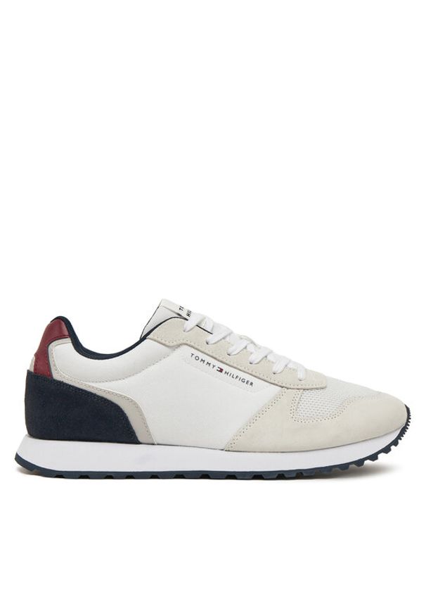 TOMMY HILFIGER - Tommy Hilfiger Sneakersy New Runner Eva Mix FM0FM05465 Biały. Kolor: biały. Materiał: zamsz, skóra