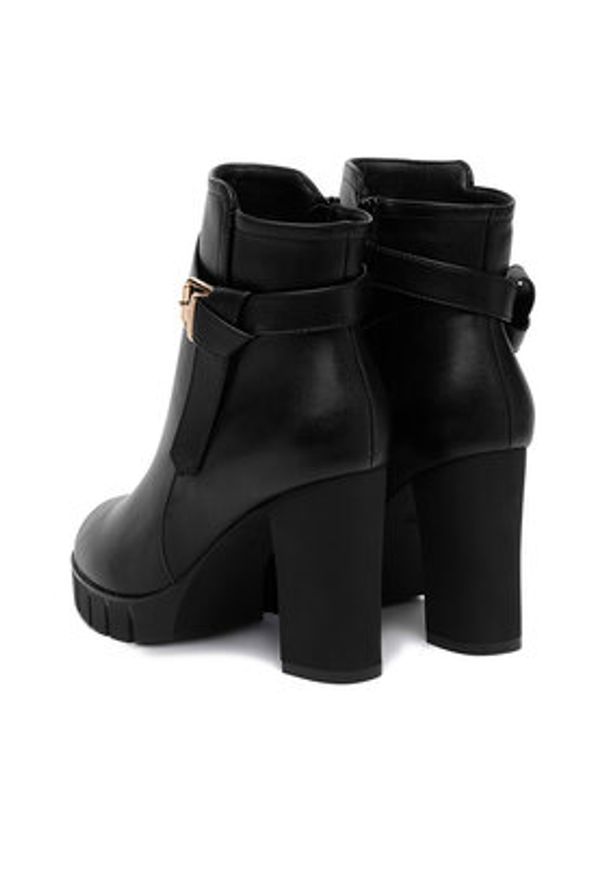 DeeZee Botki HX16041A-180 Czarny. Kolor: czarny. Materiał: materiał, syntetyk