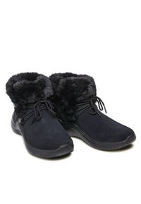 skechers - Skechers Botki On-The-Go Midtown 144271/BBK Czarny. Kolor: czarny. Materiał: skóra, zamsz #2