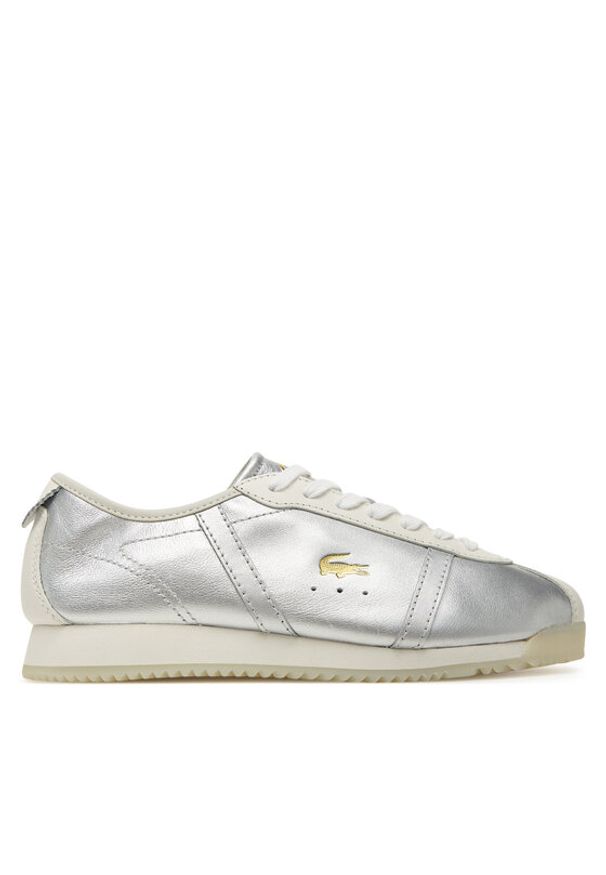 Lacoste Sneakersy Club-Low 7-50SFA0062 Srebrny. Kolor: srebrny. Materiał: skóra