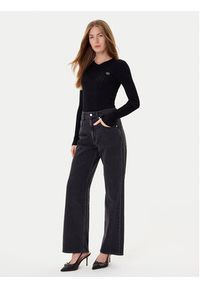 TwinSet - TWINSET Sweter 252TP3241 Czarny Slim Fit. Kolor: czarny. Materiał: wiskoza #3