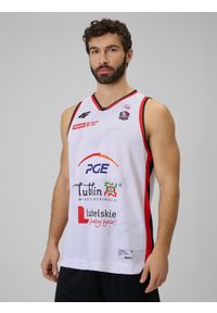 4f - 4F Koszulka meczowa replika domowa z sezonu 2025/26 męska 4F x Start Lublin - biała XL. Kolor: biały. Materiał: materiał. Długość: długie. Wzór: nadruk. Sport: fitness #1