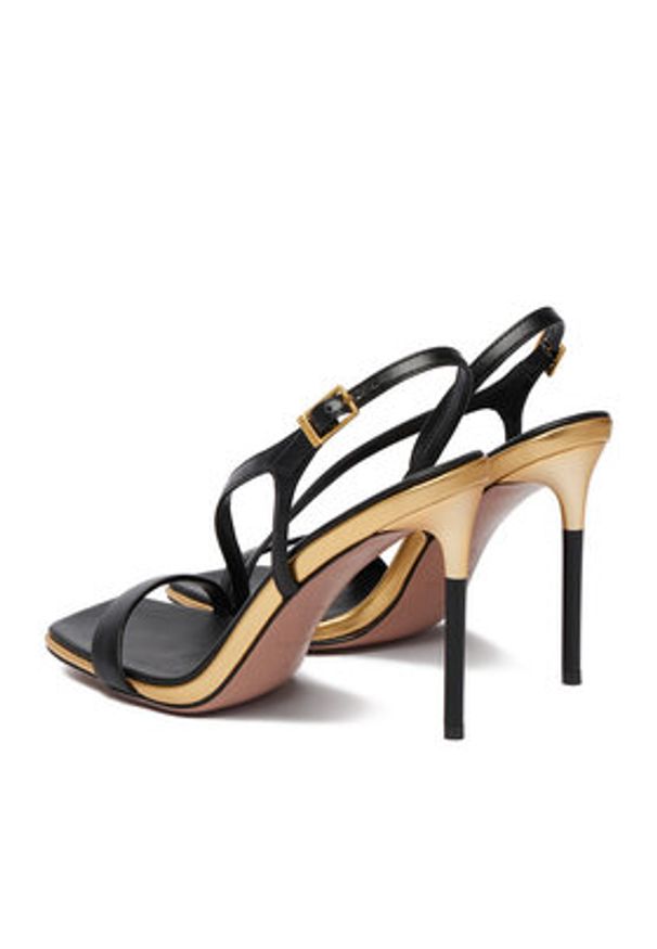 Eva Minge Sandały ROSEMARY-LT1520-2 Czarny. Kolor: czarny. Materiał: skóra